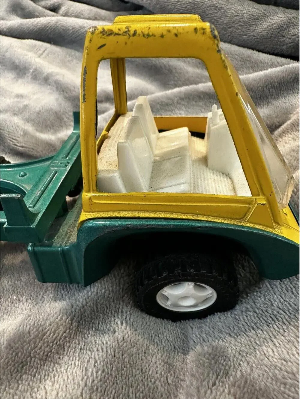 VTG 1969 Hubley Log Truck Gabriel Industries Inc 1911 Pressed Steel Green 7
